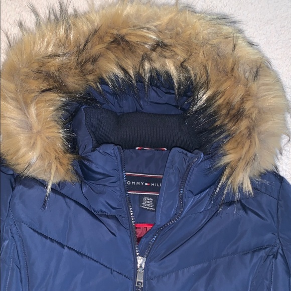 Tommy Hilfiger Navy Blue Coat PXS Petite EUC!! - Picture 7 of 17